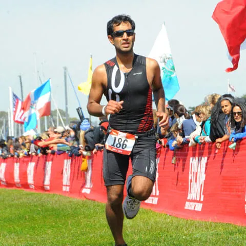 Photo of Kunal running a race